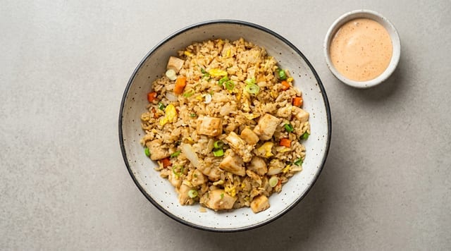 Chicken Garlic Fried Rice.