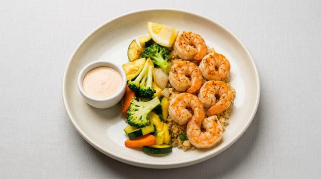 Hibachi Shrimp Bowl Lunch.