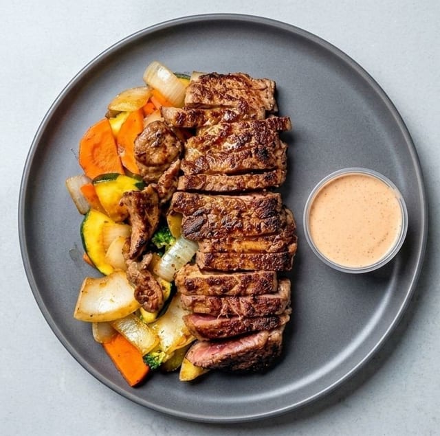 Teppanyaki New York Steak Plate.