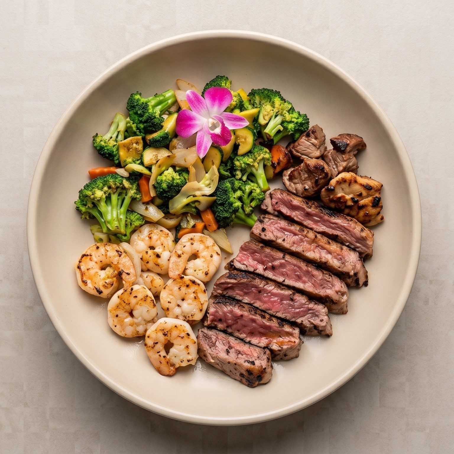 Filet Mignon & Shrimp.