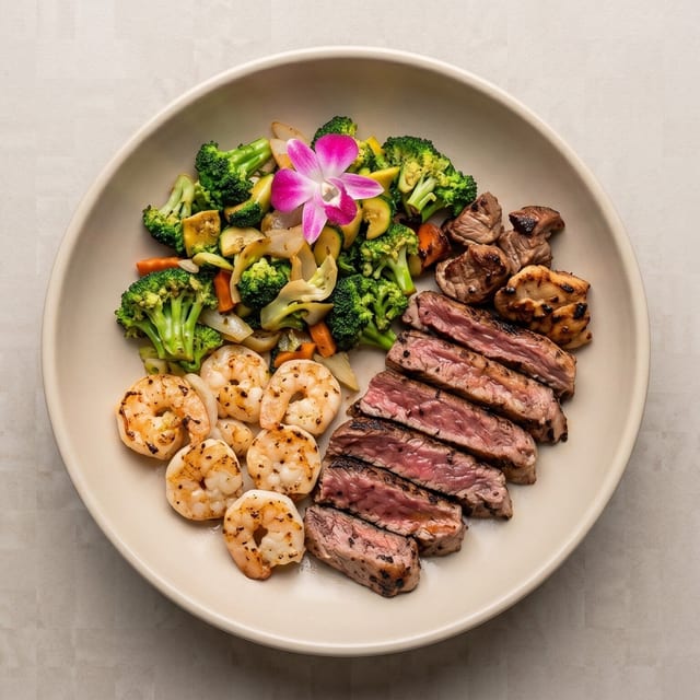Filet Mignon & Shrimp.