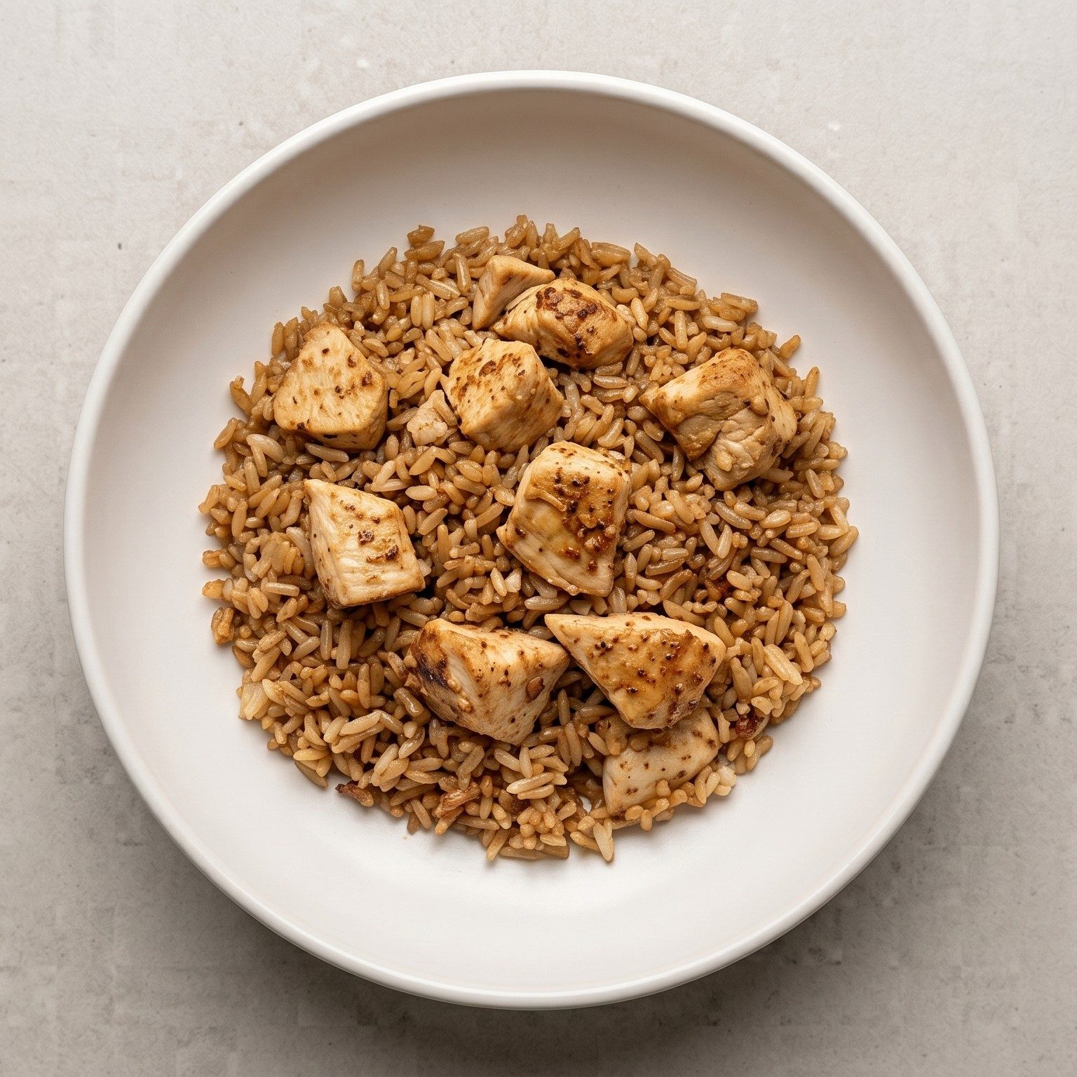 Hibachi Chicken Garlic Fried Rice.